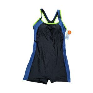 My Charmo One Piece Boy Short Swimming Suit UPF 50 Size Medium NWT